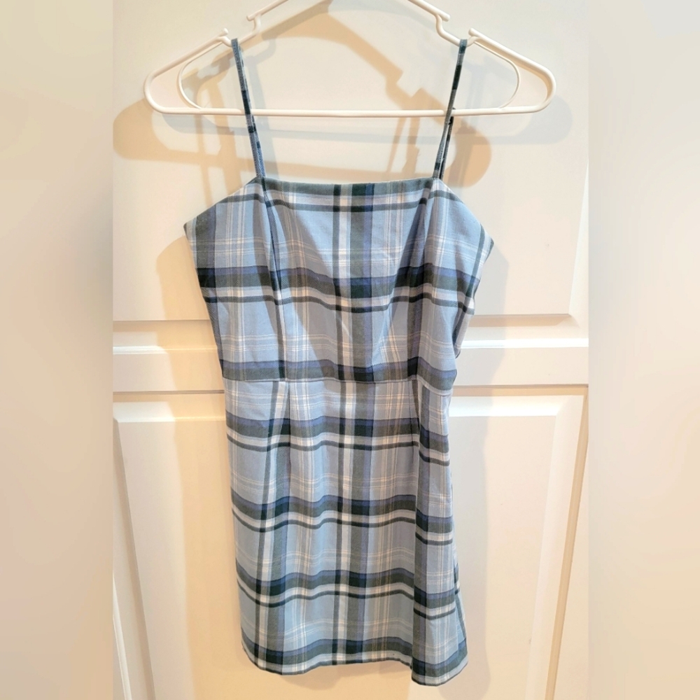 Aeropostale Blue Plaid Dress.  Size Small